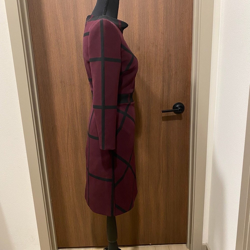 Karen Millen Windowpane Check-Pattern Shift Mini … - image 7